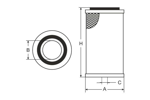 Luftfilter Fahrzeugfilter SB965 Motorluftfilter Luft Filter Mercedes SCT