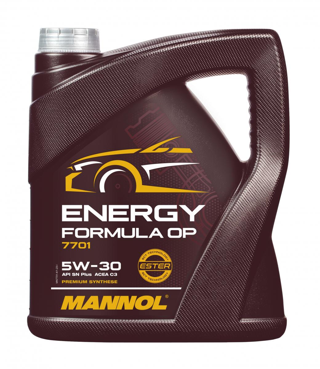 16 Liter (4x4) MANNOL Energy Formula OP 7701 5W-30 API SN Plus Motoröl
