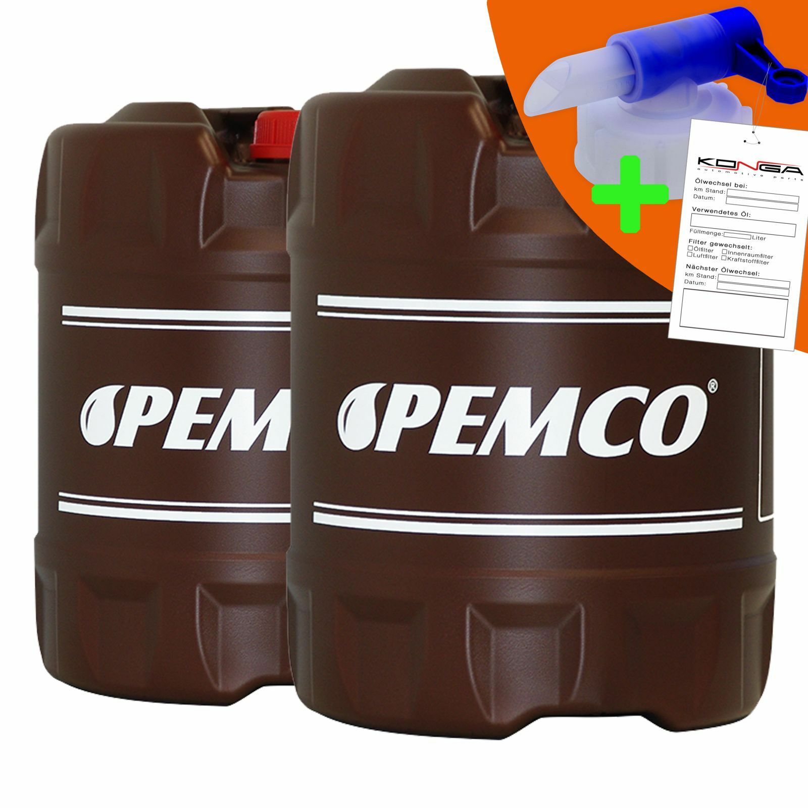 40 Liter (2x20) PEMCO SAE 5W-40 iDrive 340 Motoröl +Ablasshahn Motorenöl Schmierung