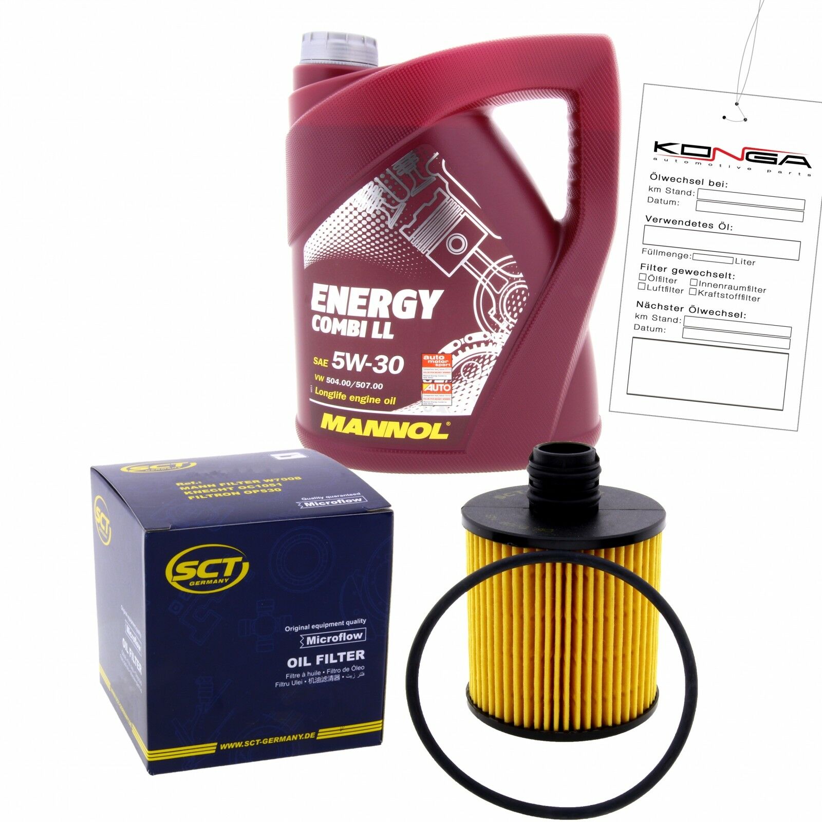 Inspektionskit MANNOL Combi LL 5W-30 passend für BMW 3er 316i Coupe Ci