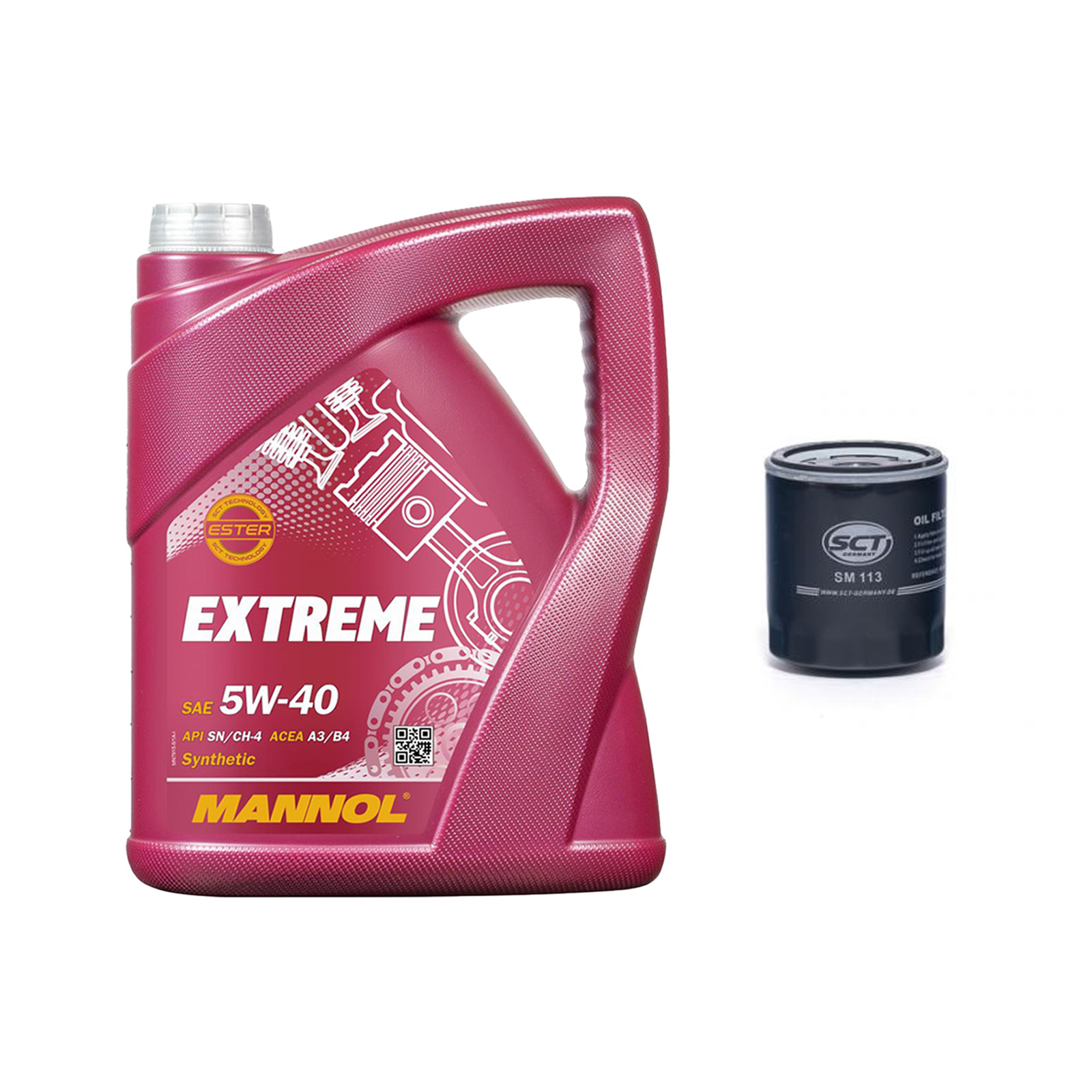 Inspektionskit MANNOL Extreme 5W-40 für Citroen Xantia 2.0 Hdi 109 Break Xsara
