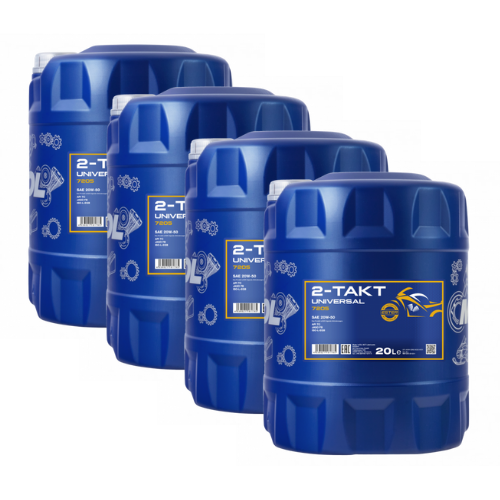 80 Liter (4x20) MANNOL 2-Takt Universal 7205 API TC JASO FB ISO L-EGD Motorradöl