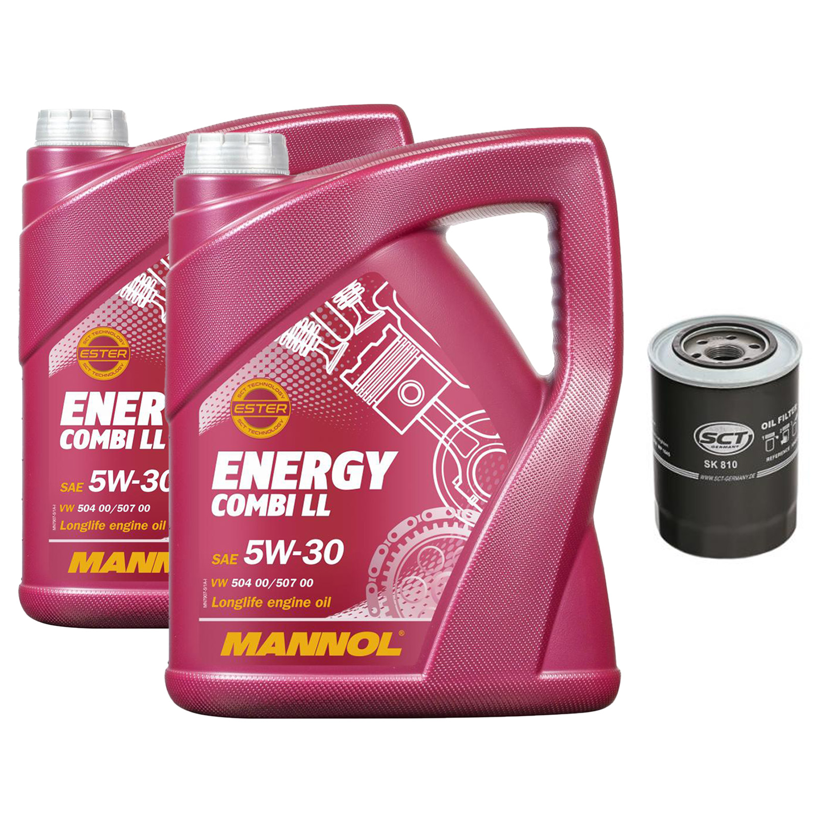 Inspektionskit MANNOL Combi LL 5W-30 passend für Mitsubishi Pajero IV 3.2 Td 4WD