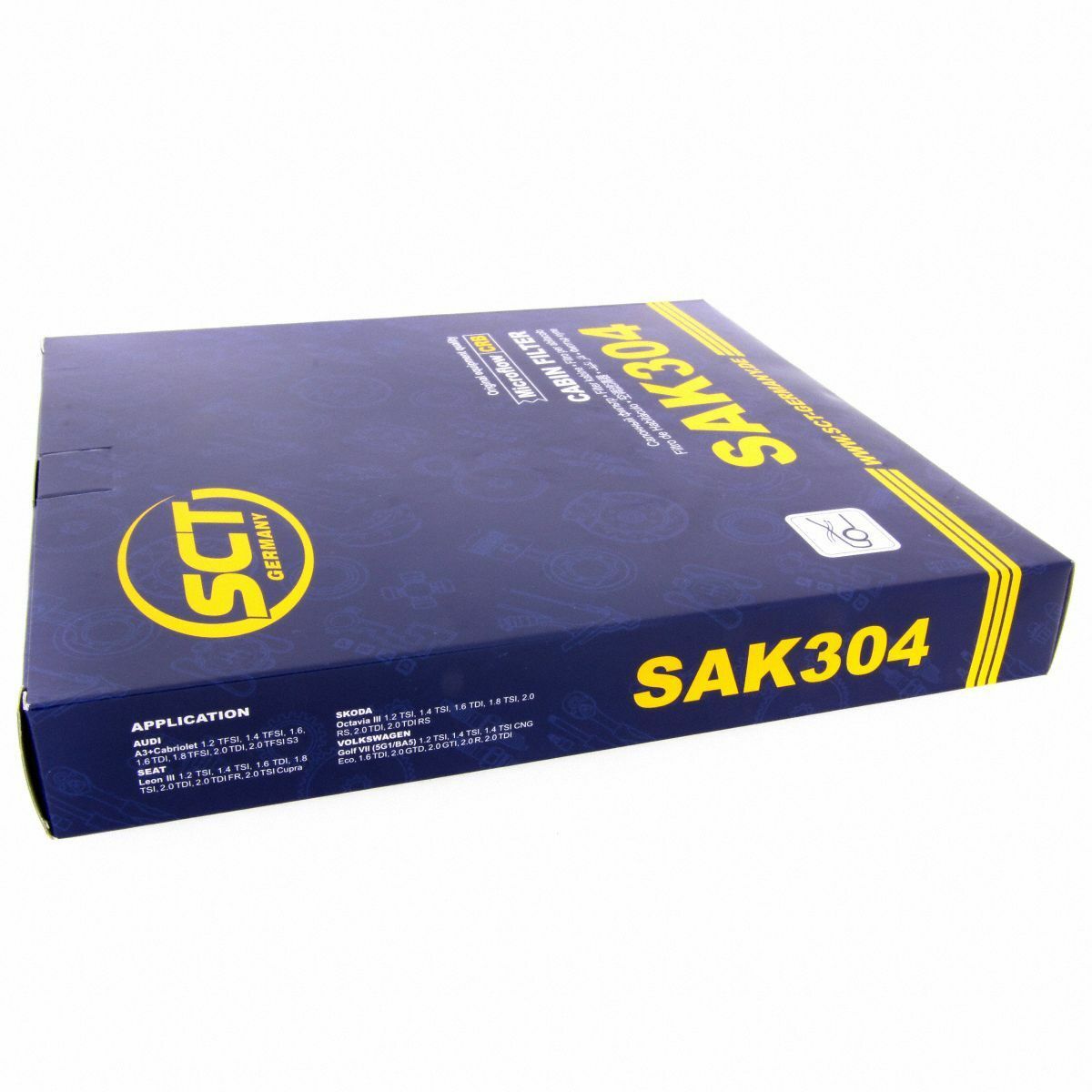 SCT Innenraumfilter Fahrzeugfilter mit Aktivkohle SAK 304 Luft Filter passend für VW