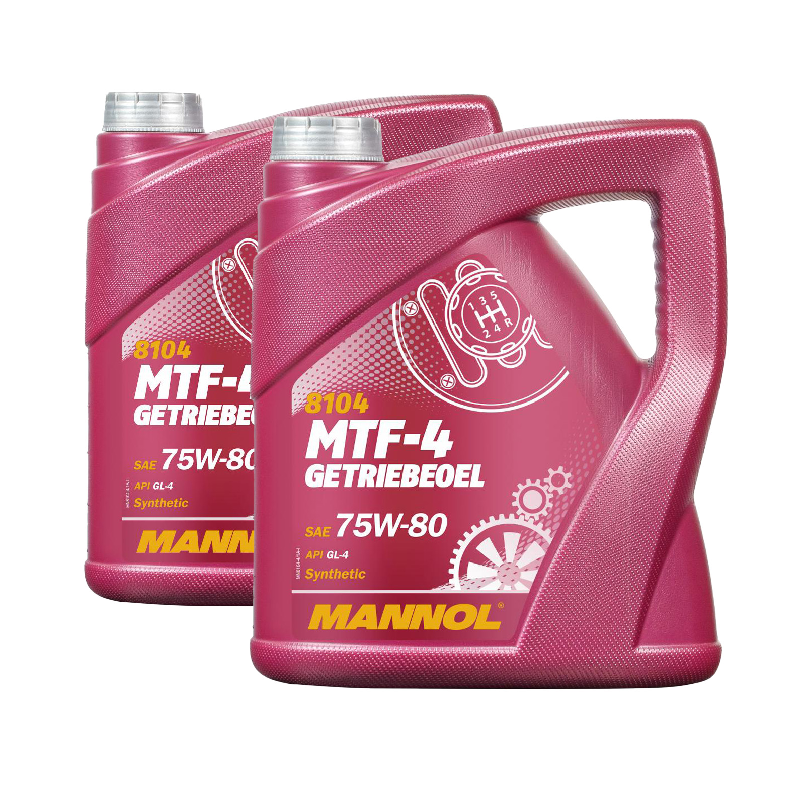 8 Liter (2x4) MANNOL MTF-4 Getriebeöl API GL-4 75W-80 Getriebe Öl 75W80