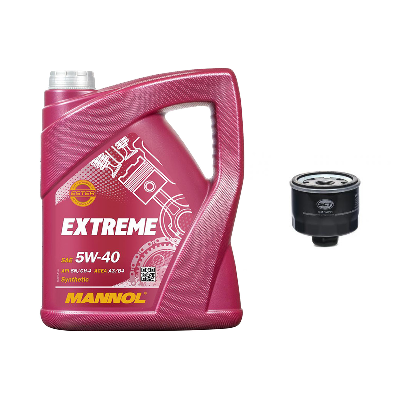 Inspektionskit MANNOL Extreme 5W-40 passend für Nissan Interstar Bus dCi 80 Primastar