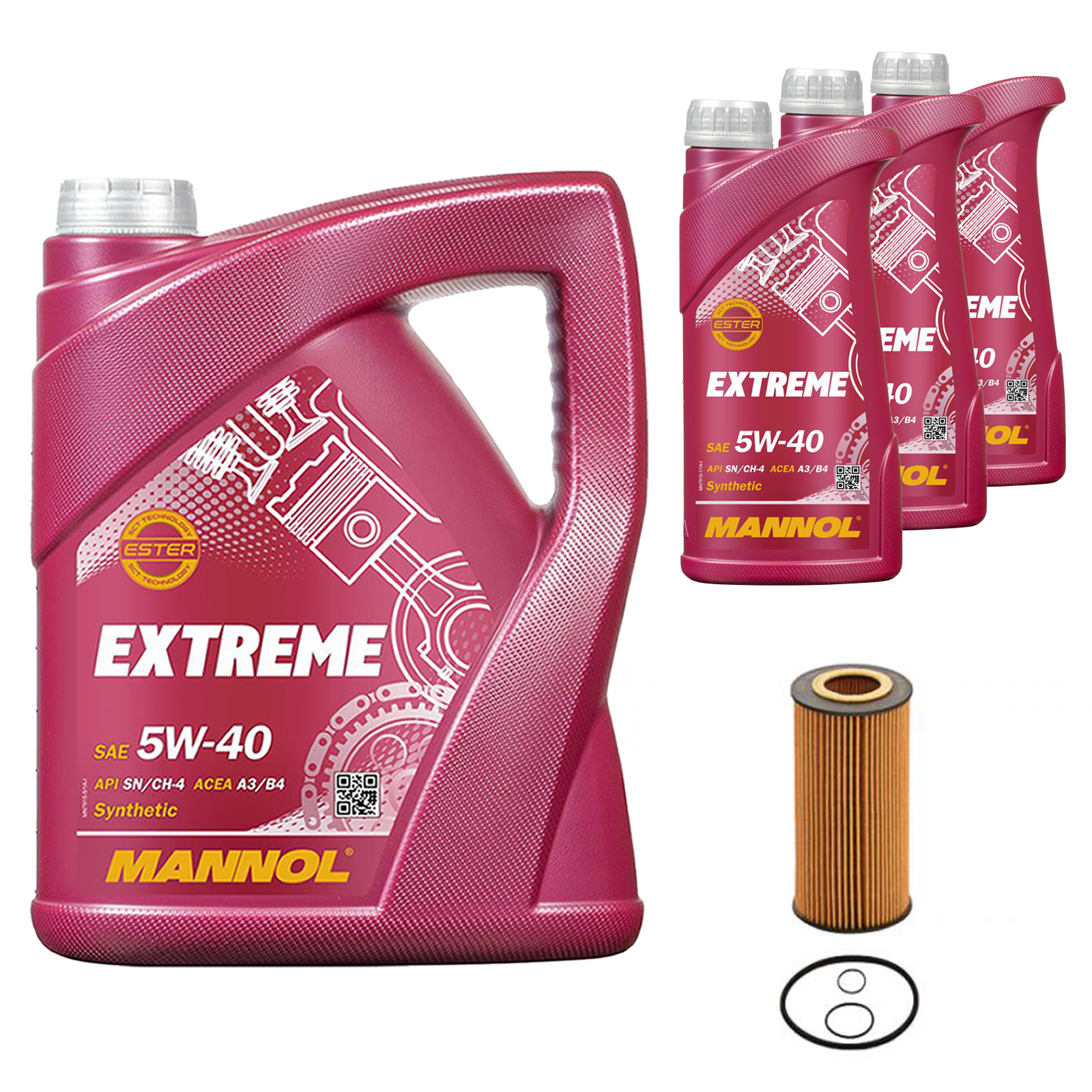 Inspektionskit MANNOL Extreme 5W-40 für Mercedes-benz E 320 Cdi Kombi T S T 280