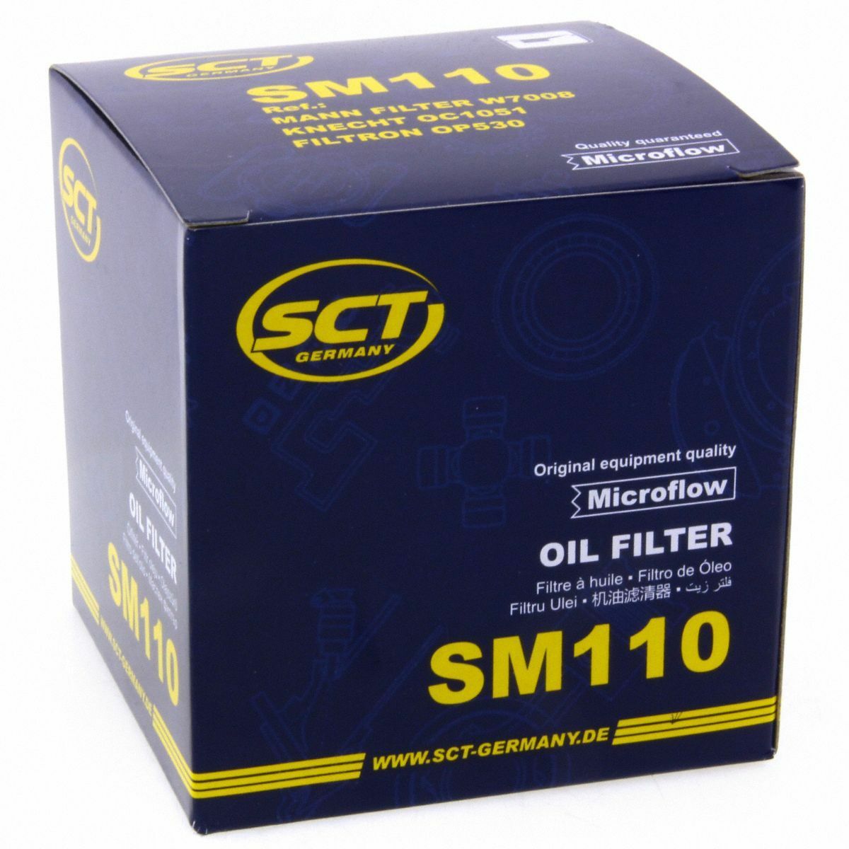 SCT Ölfilter SM110 Filter Motorfilter Servicefilter Anschraubfilter passend für Alfa Romeo Chrysler Fiat Ford
