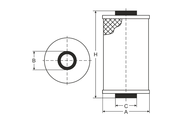 SCT Ölfilter SH 449 P Filter Motorfilter Servicefilter Patronenfilter MAN STEYR