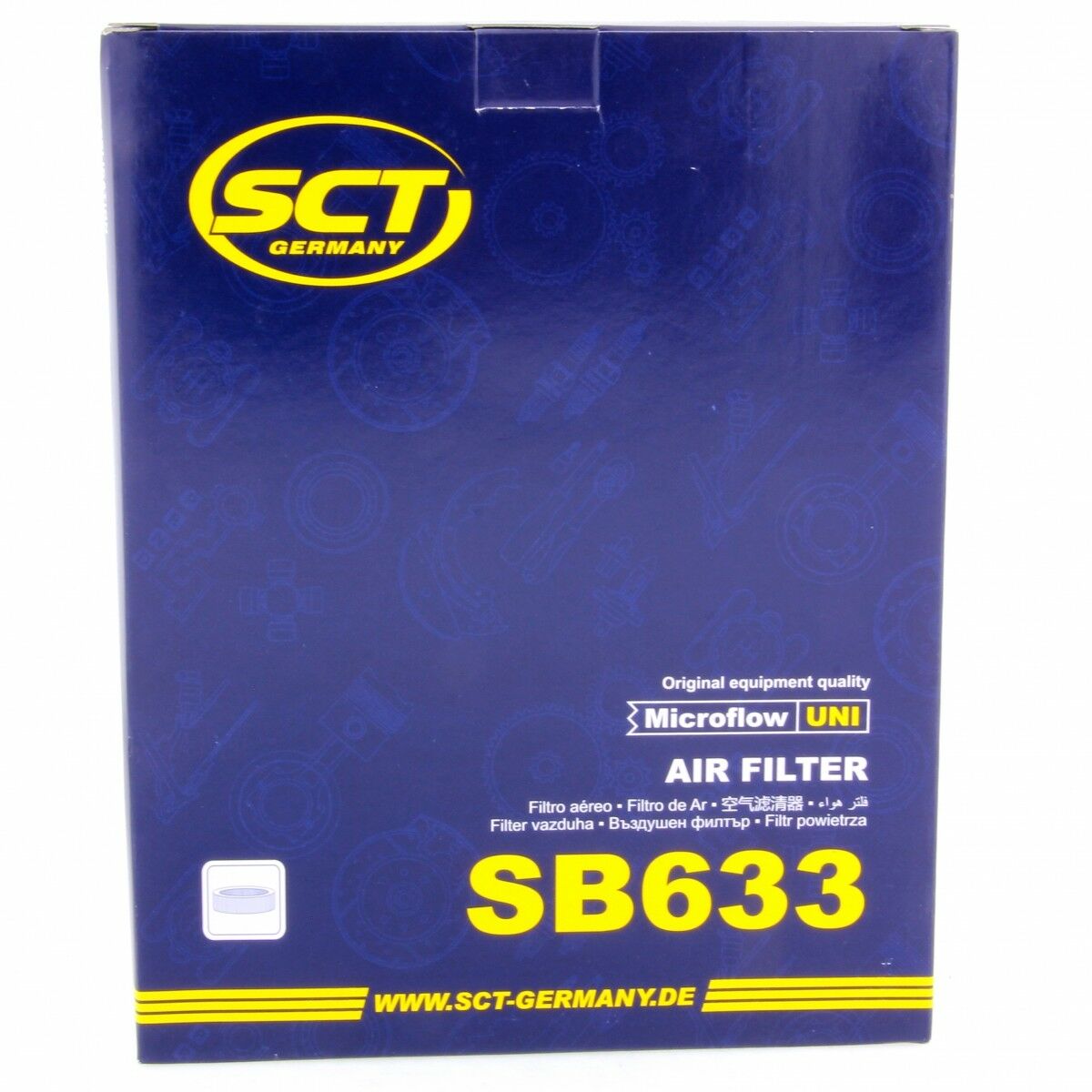 SCT Luftfilter SB633 Motorfilter Ersatzfilter passend für Citroen Opel Peugeot