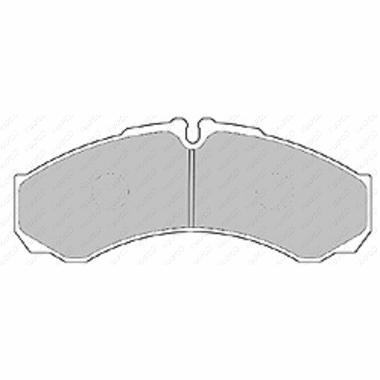 MAPCO Bremsbelagsatz Scheibenbremse vorne o. hinten Iveco 2994086 0986424833