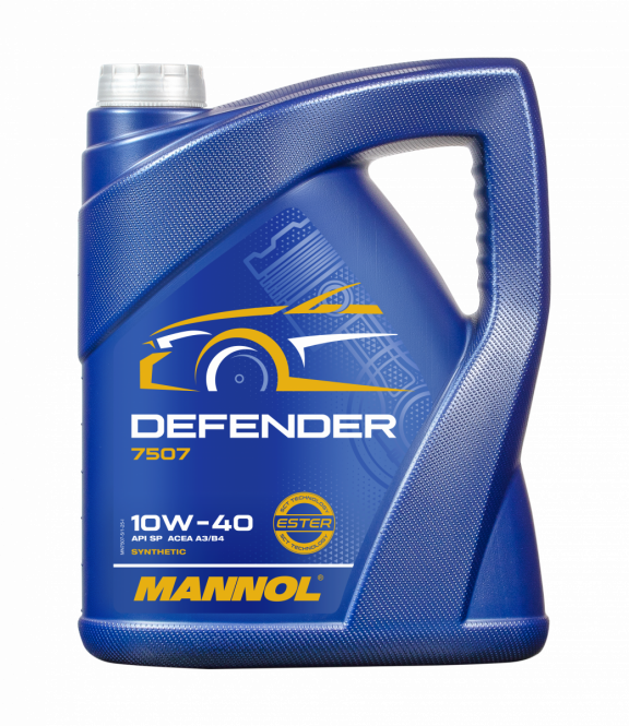 5 L Mannol 7507 Defender 10W-40 Motoröl API SN passend für VW 505.00 MB229.1 + Motorflush