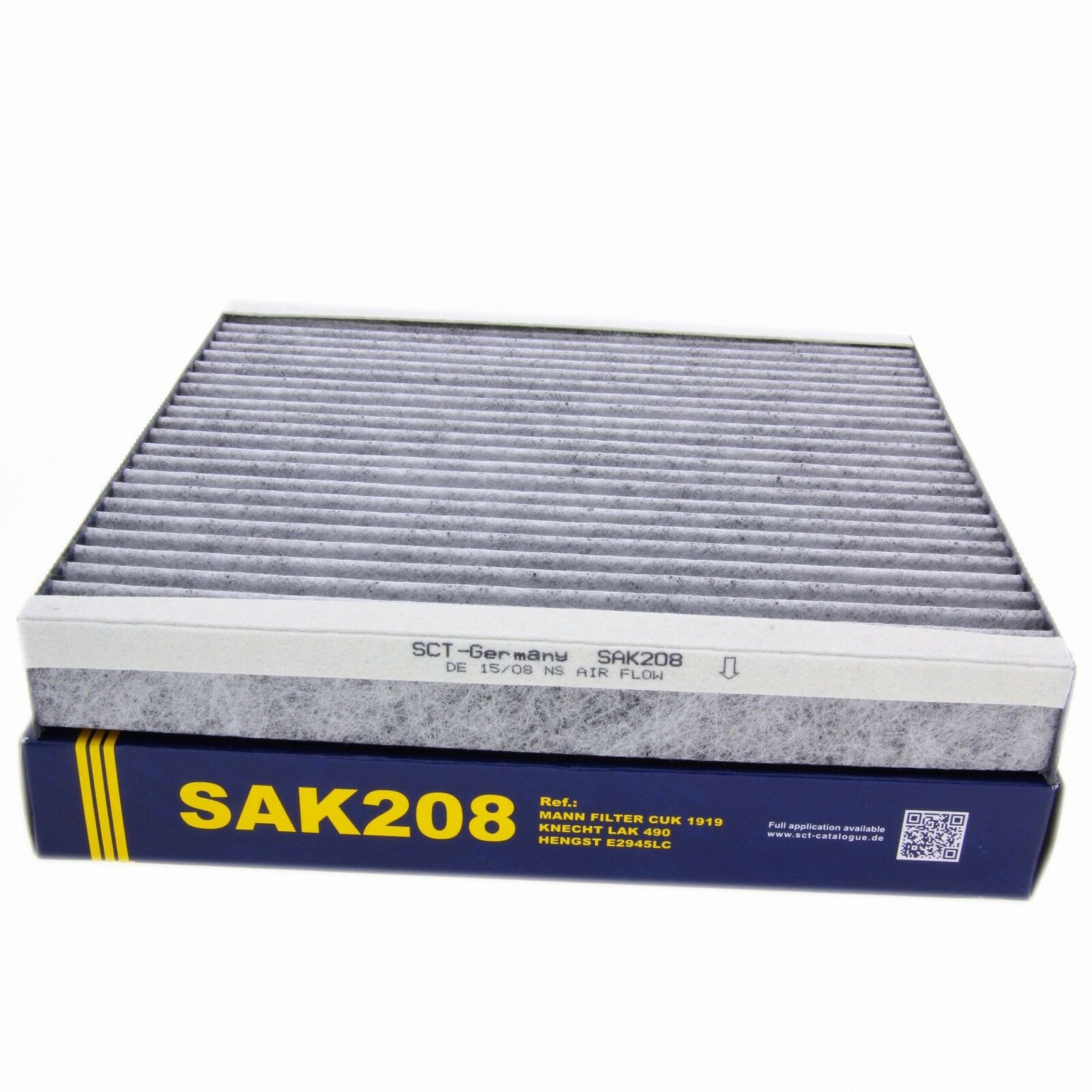 SCT Innenraumfilter mit Aktivkohle SAK208 VW Toyota Auris Avensis Prius Rav4