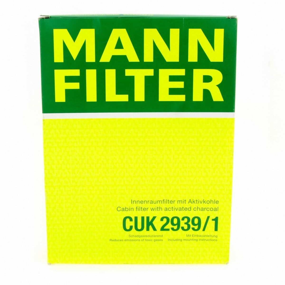 MANN Innenraumfilter Aktivkohle CUK29391 Filter Audi Seat Skoda VW