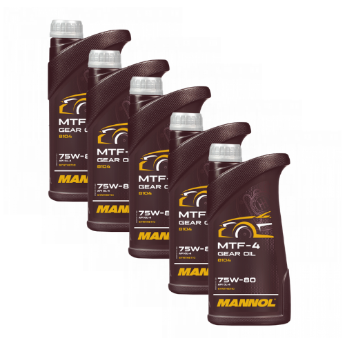 5 Liter (5x1) MANNOL MTF-4 Getriebeöl API GL-4 75W-80 Getriebe Öl 75W80