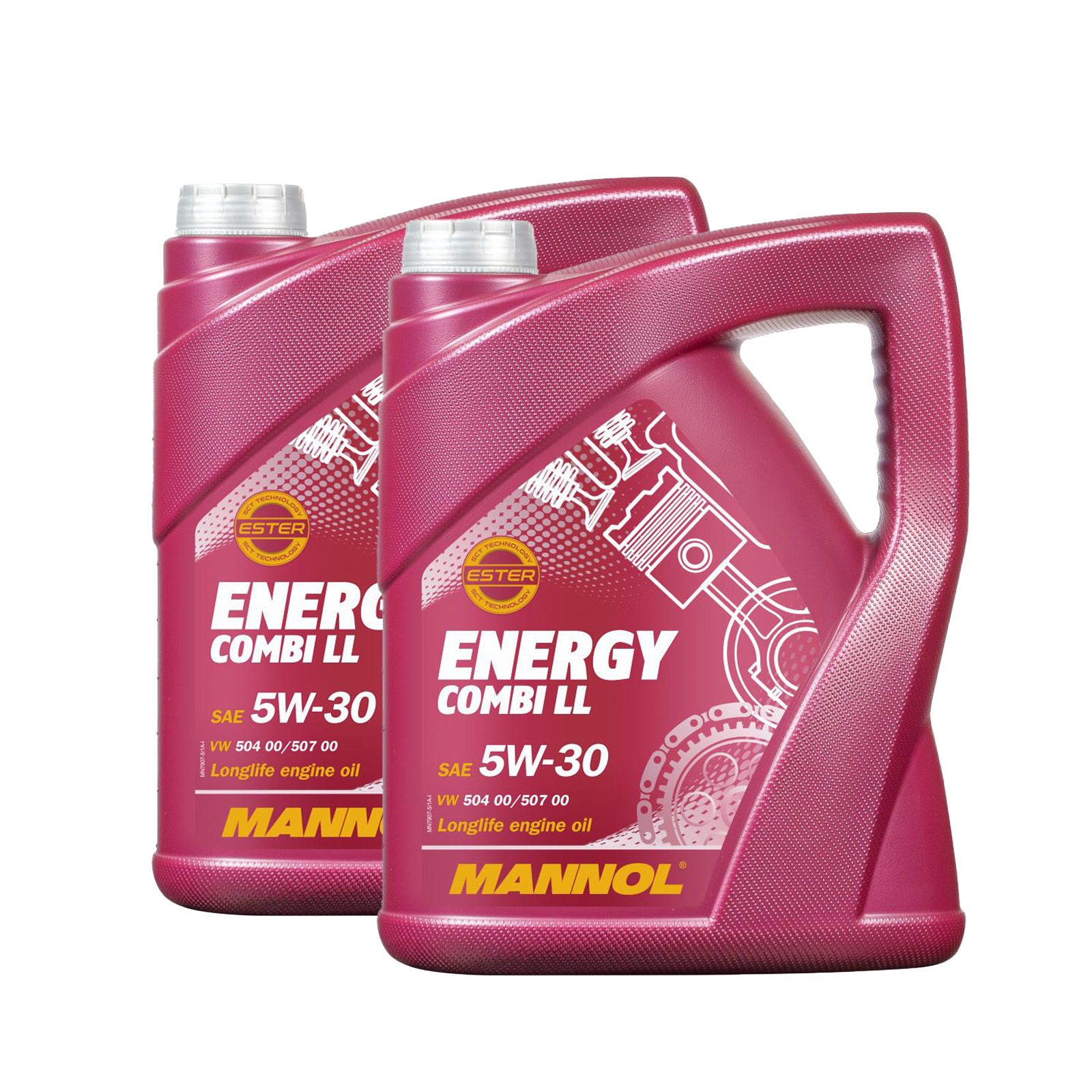 10 Liter (2x5) MANNOL 5W30 Motoröl MB 229.51 passend für VW BMW LL04 C30 Energy Combi LL