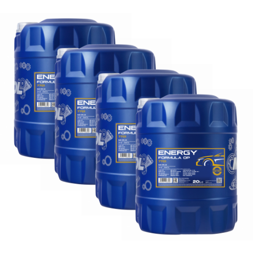 80 Liter (4x20) MANNOL Energy Formula OP 7701 5W-30 API SN Plus Motoröl