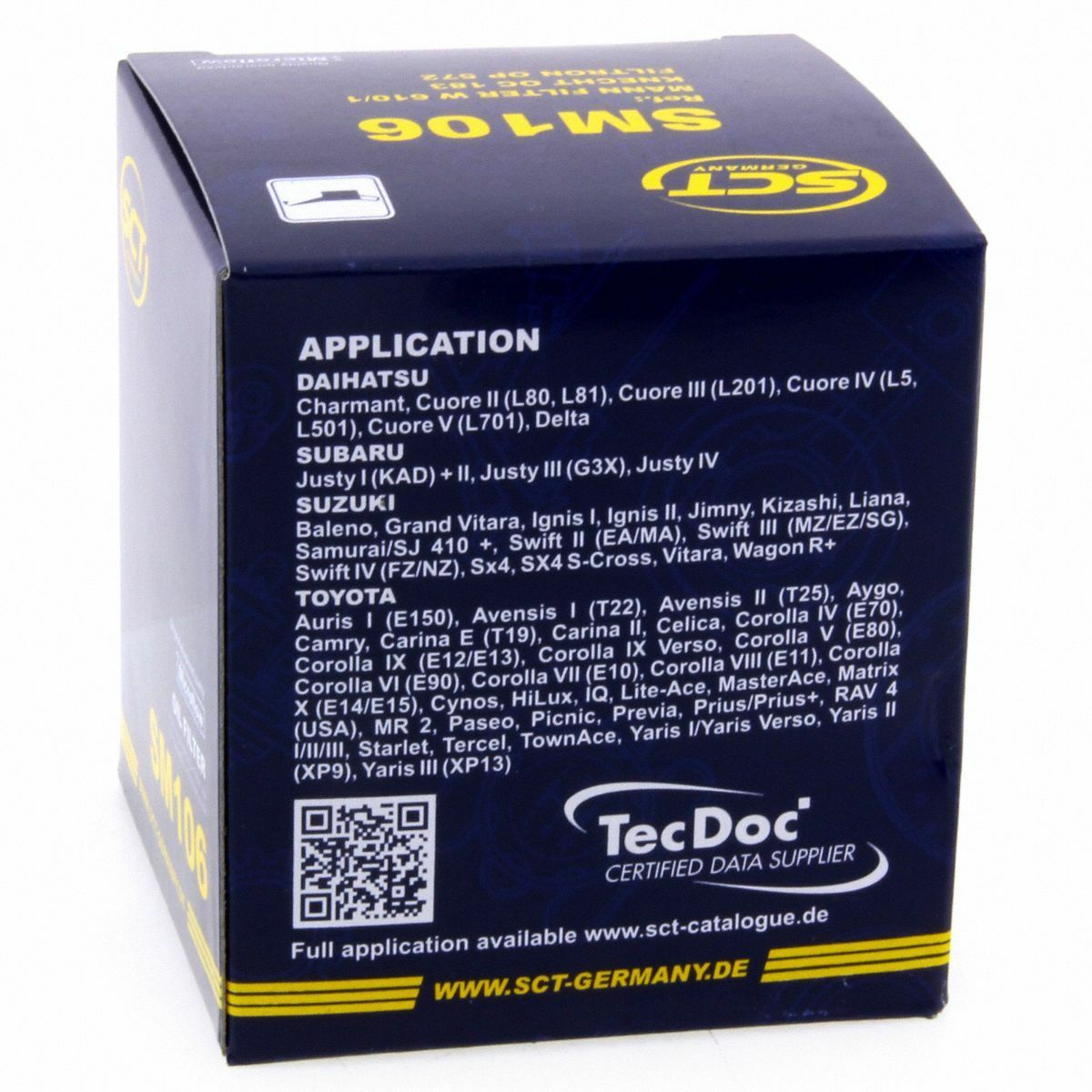 SCT Ölfilter SM106 Filter Motorfilter Servicefilter Anschraubfilter Daihatsu Suzuki Toyota