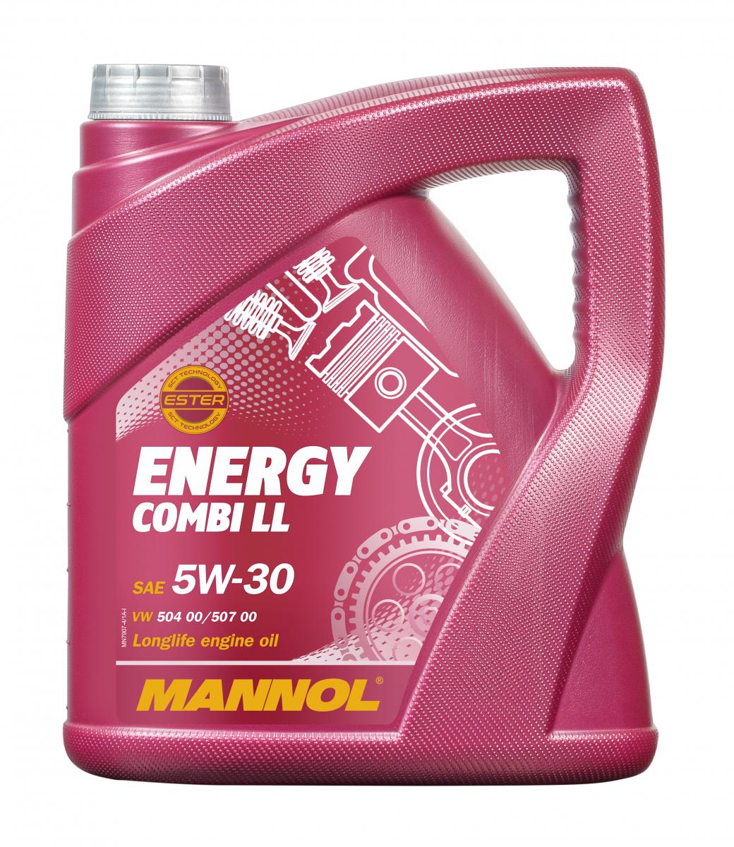 8 Liter (2x4) MANNOL Energy Combi LL 5W-30 API SN Motoröl 5W30 4036021401300