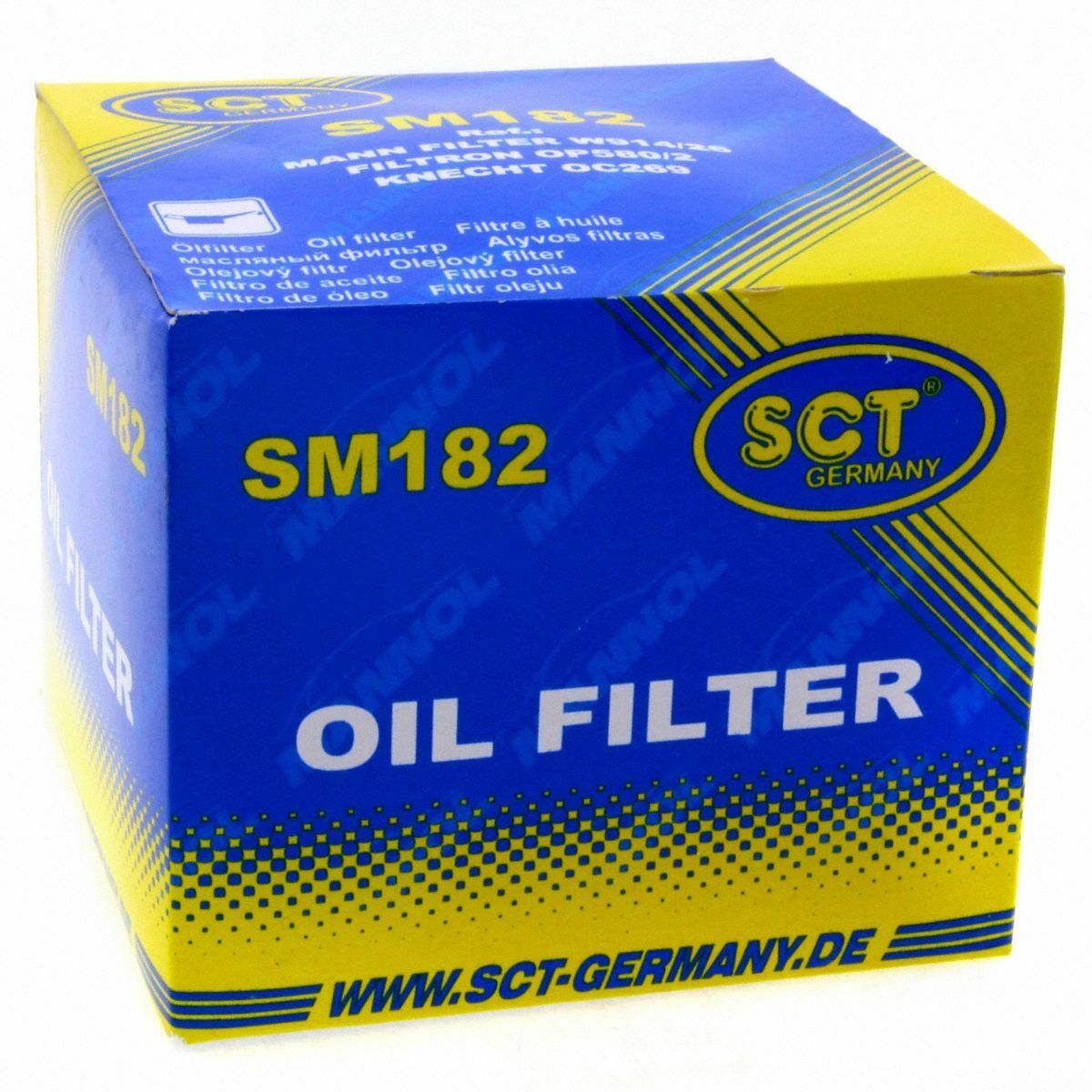 SCT Ölfilter SM182 Filter Motorfilter Servicefilter Anschraubfilter passend für Honda Land Rover MG