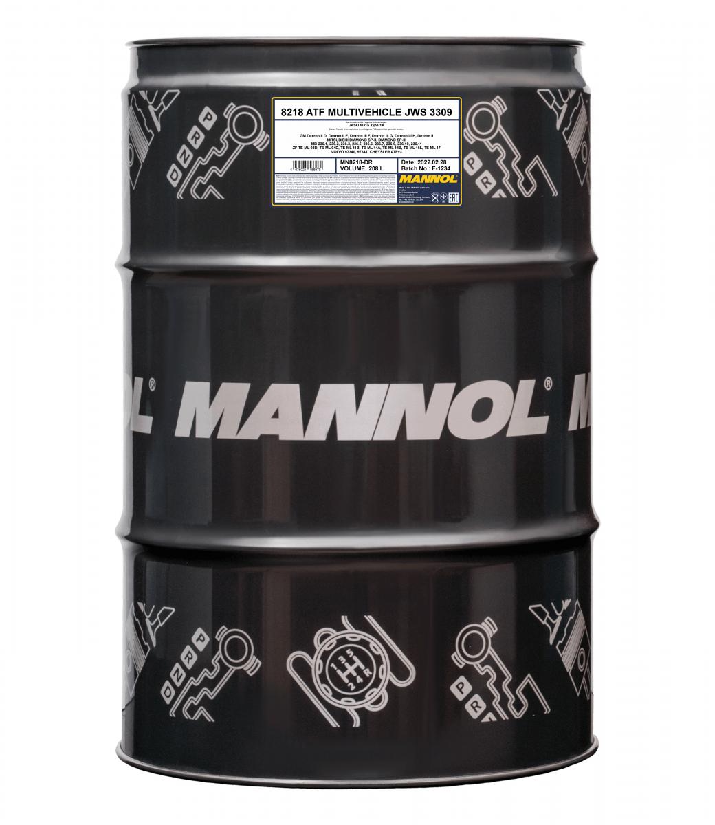 208 Liter MANNOL 8218 Synthetic ATF Getriebeöl Automatikgetriebe Öl