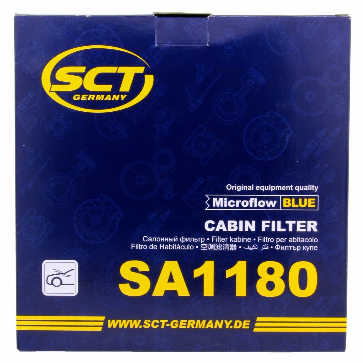 SCT Innenraumfilter Luftfilter SA1180 Pollenfilter Citroën Peugeot