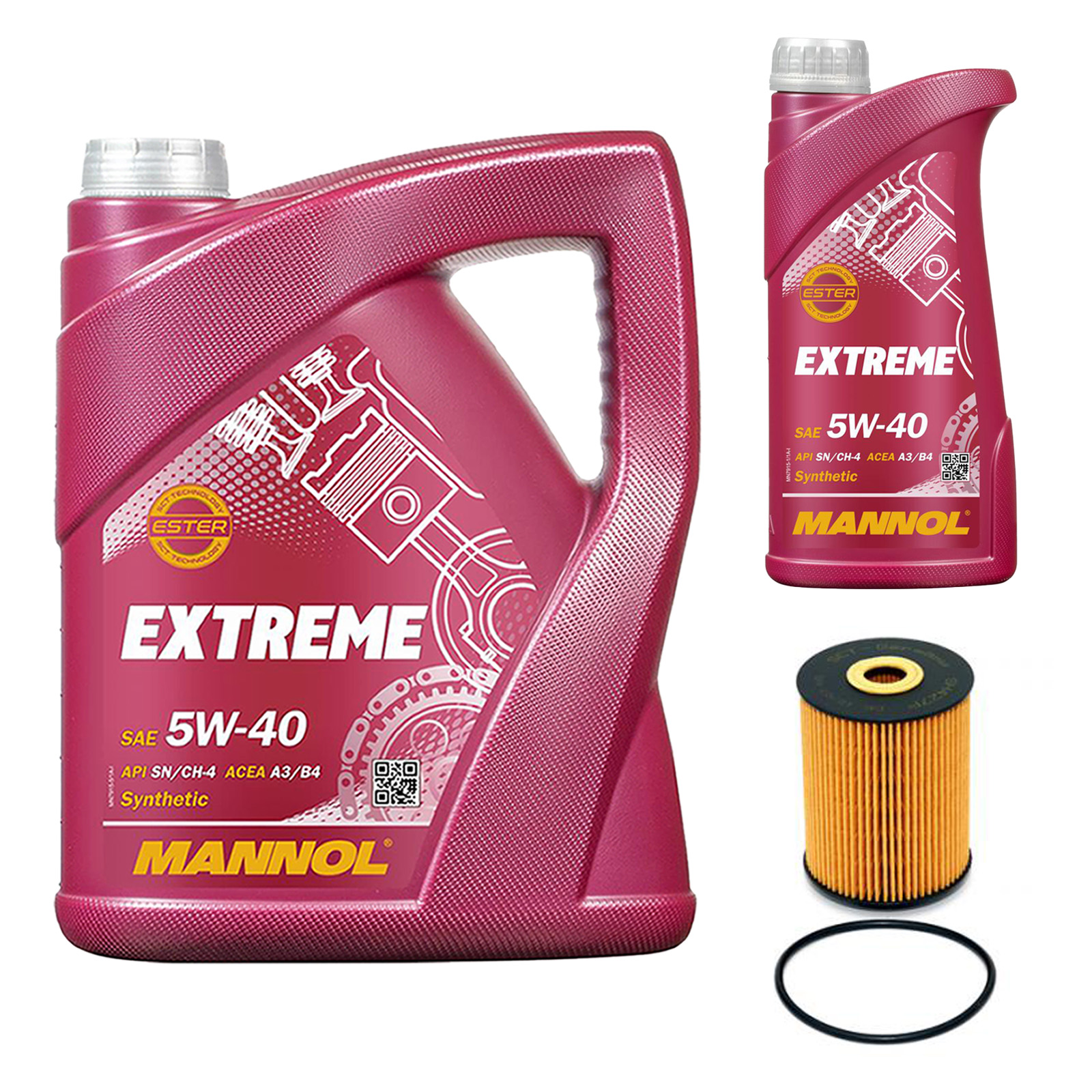 Inspektionskit MANNOL Extreme 5W-40 für Vw Sharan 2.8 Vr6 Syncro Phaeton 3.2 V6