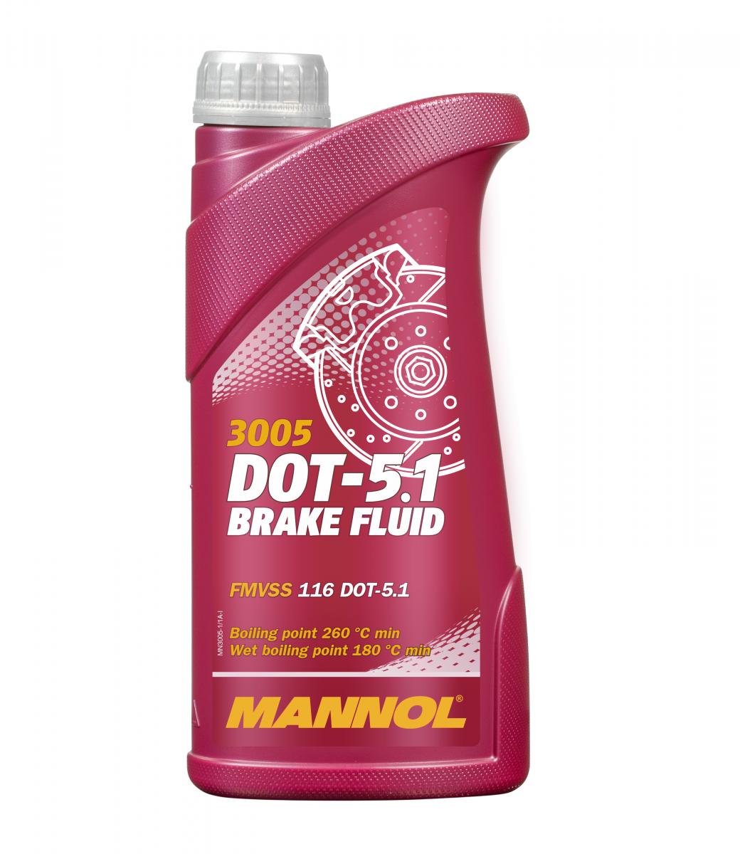 MANNOL 1 Liter Bremsflüssigkeit DOT-5.1 Brake Fluid MN3005