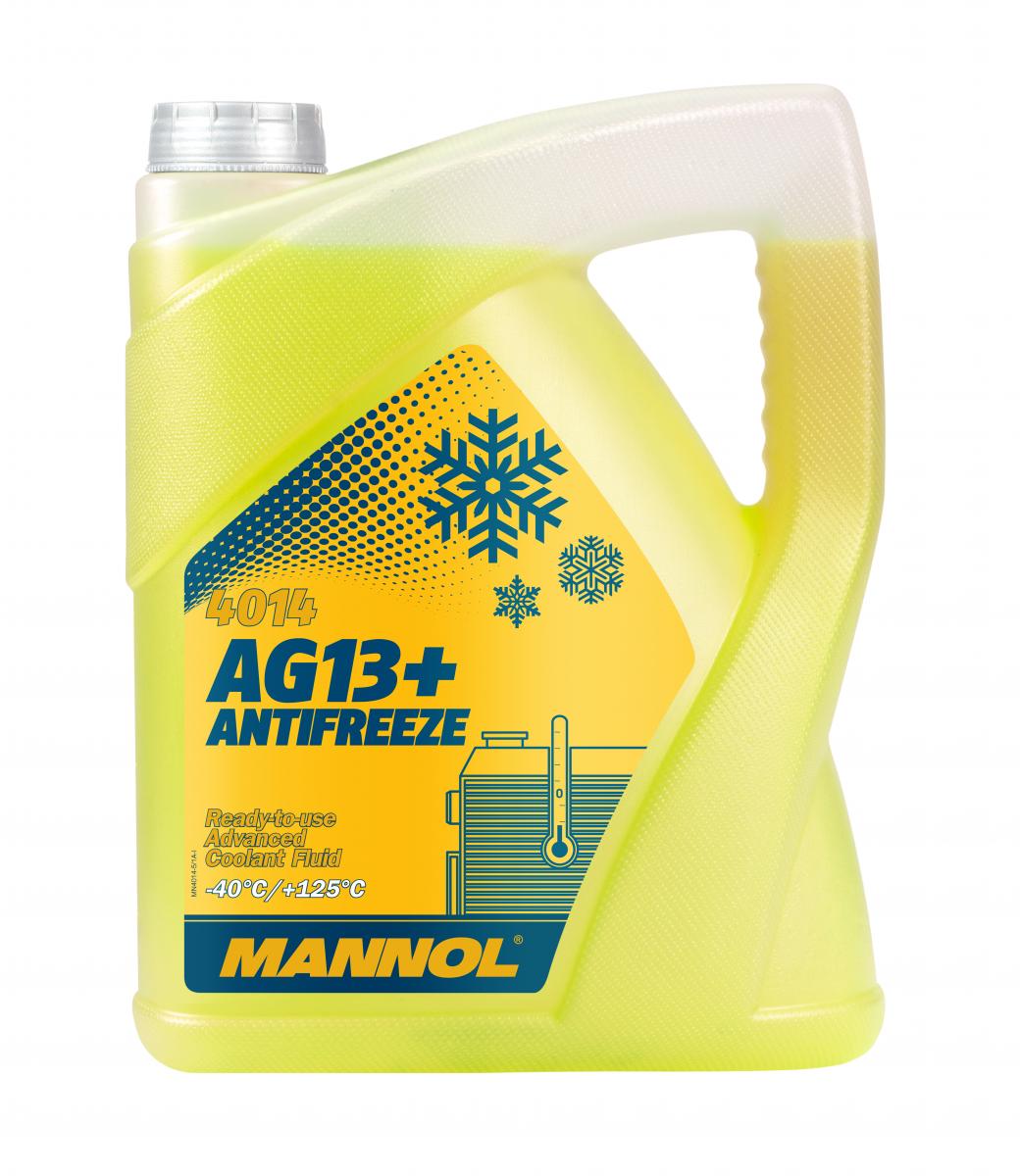 10 Liter (2x5) MANNOL AG13+ Kühlflüssigkeit Antifreeze Fertiggemisch -40°C gelb G13+