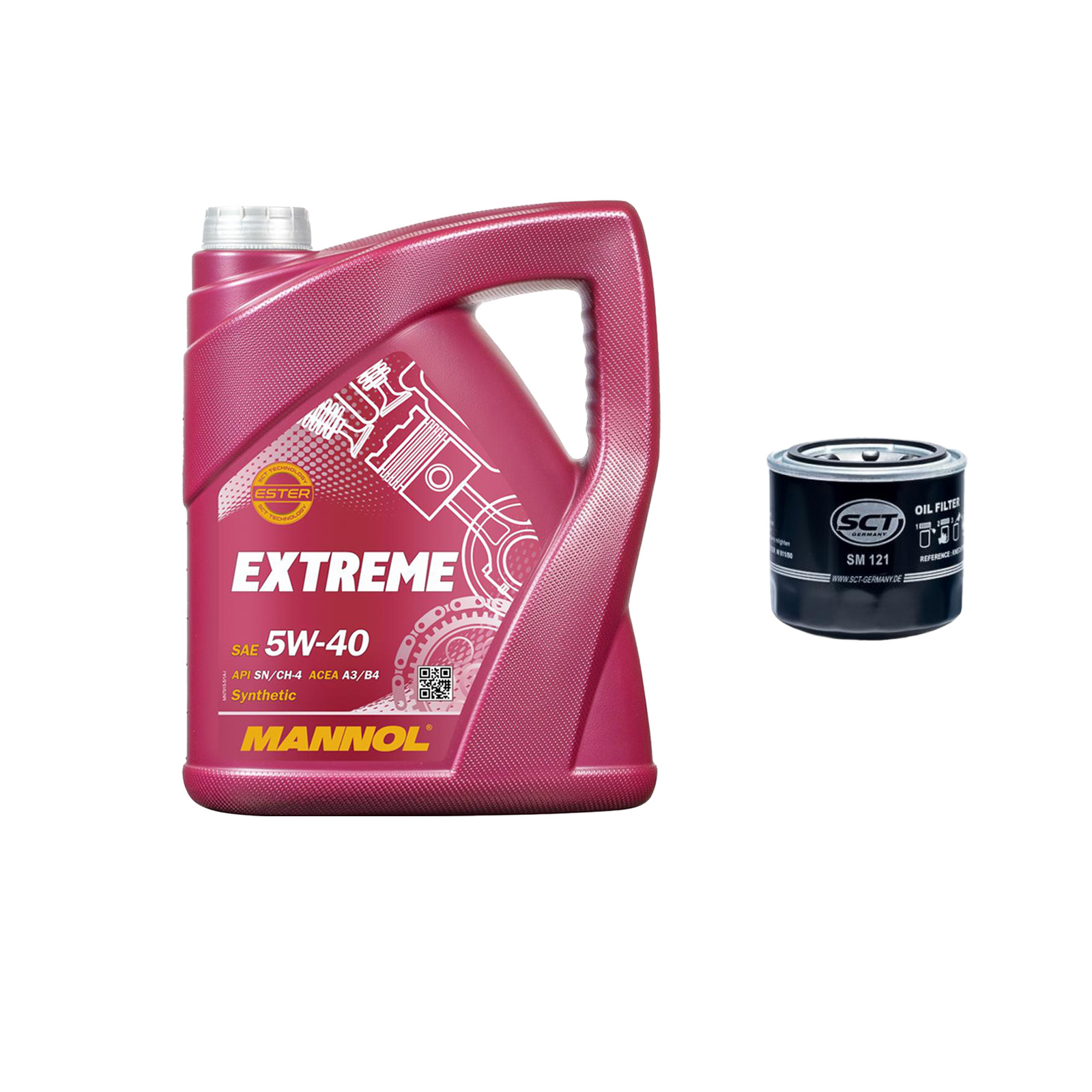 Inspektionskit MANNOL Extreme 5W-40 für Hyundai I30 Cw 1.4 1.6 2.0 I20