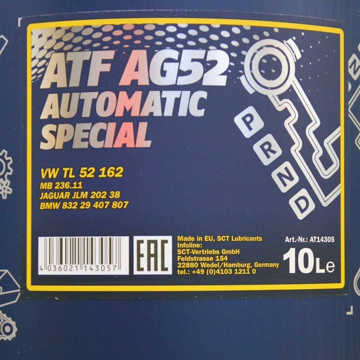 40 Liter (4x10) MANNOL ATF AG52 Automatic Special Getriebeöl Automatikgetriebe