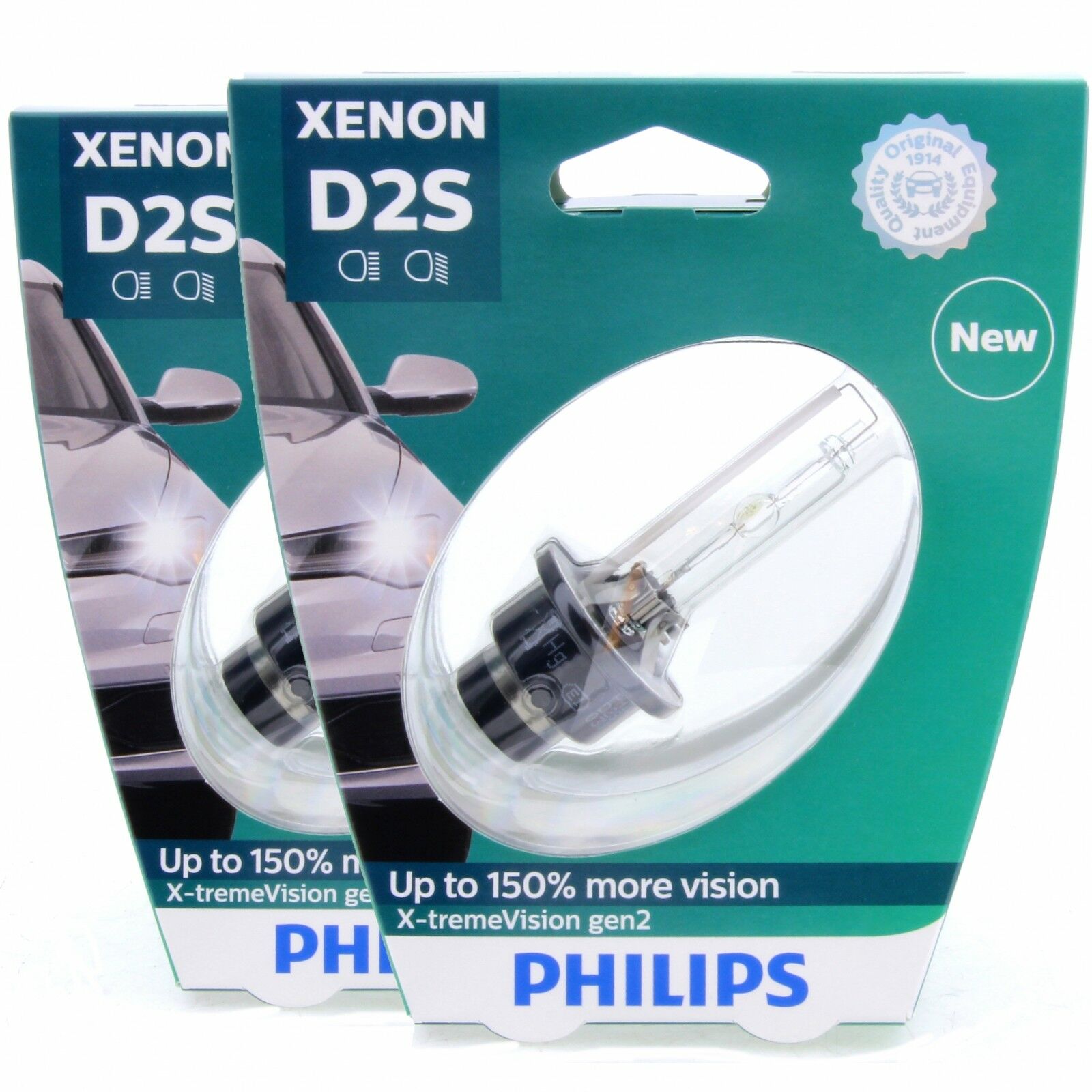 2x D2S PHILIPS X-tremeVision gen2 85122XV2S1  Xenon-Brenner Set 2 Stück