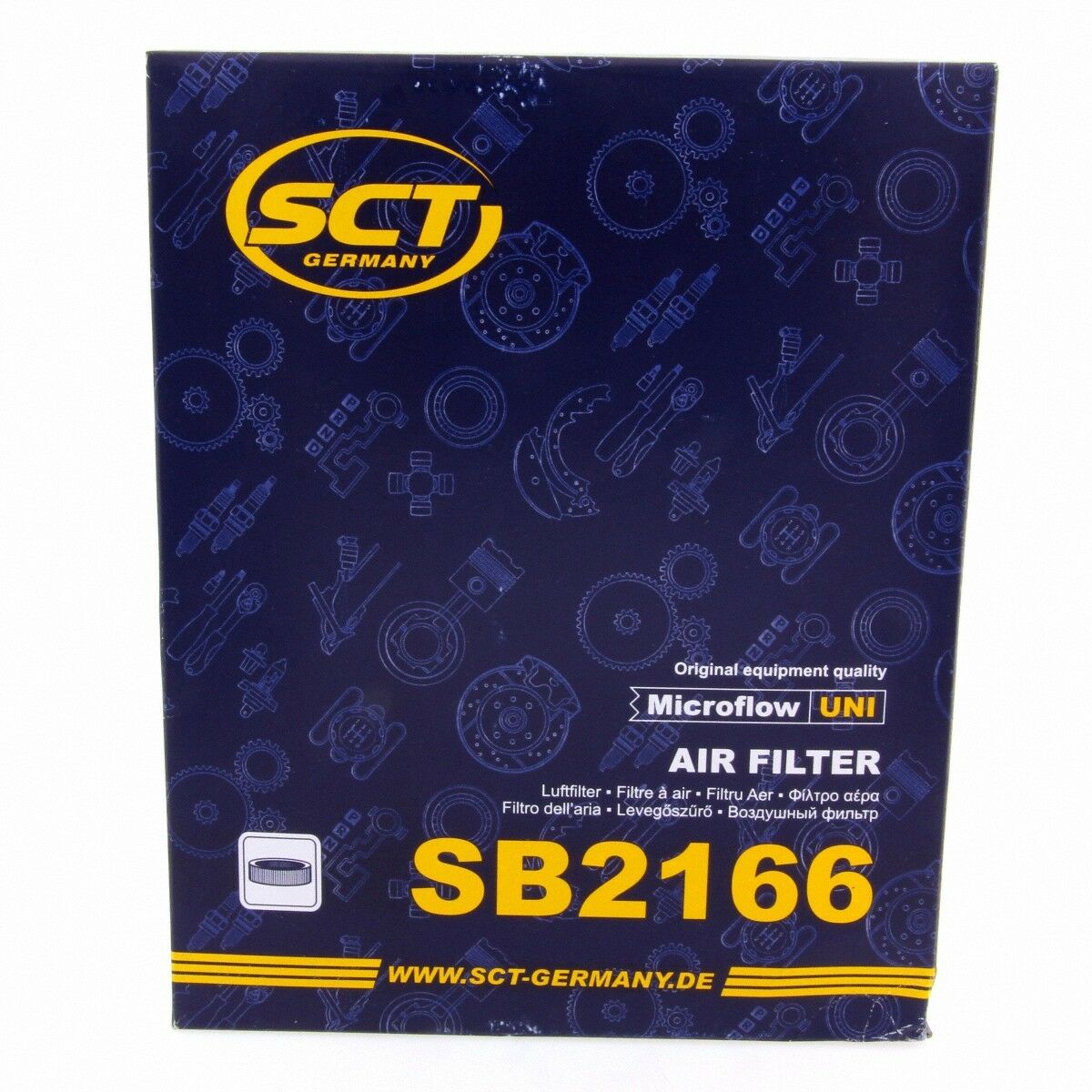 Luftfilter Fahrzeugfilter SB2166 Motorluftfilter Luft Filter VW Audi SCT