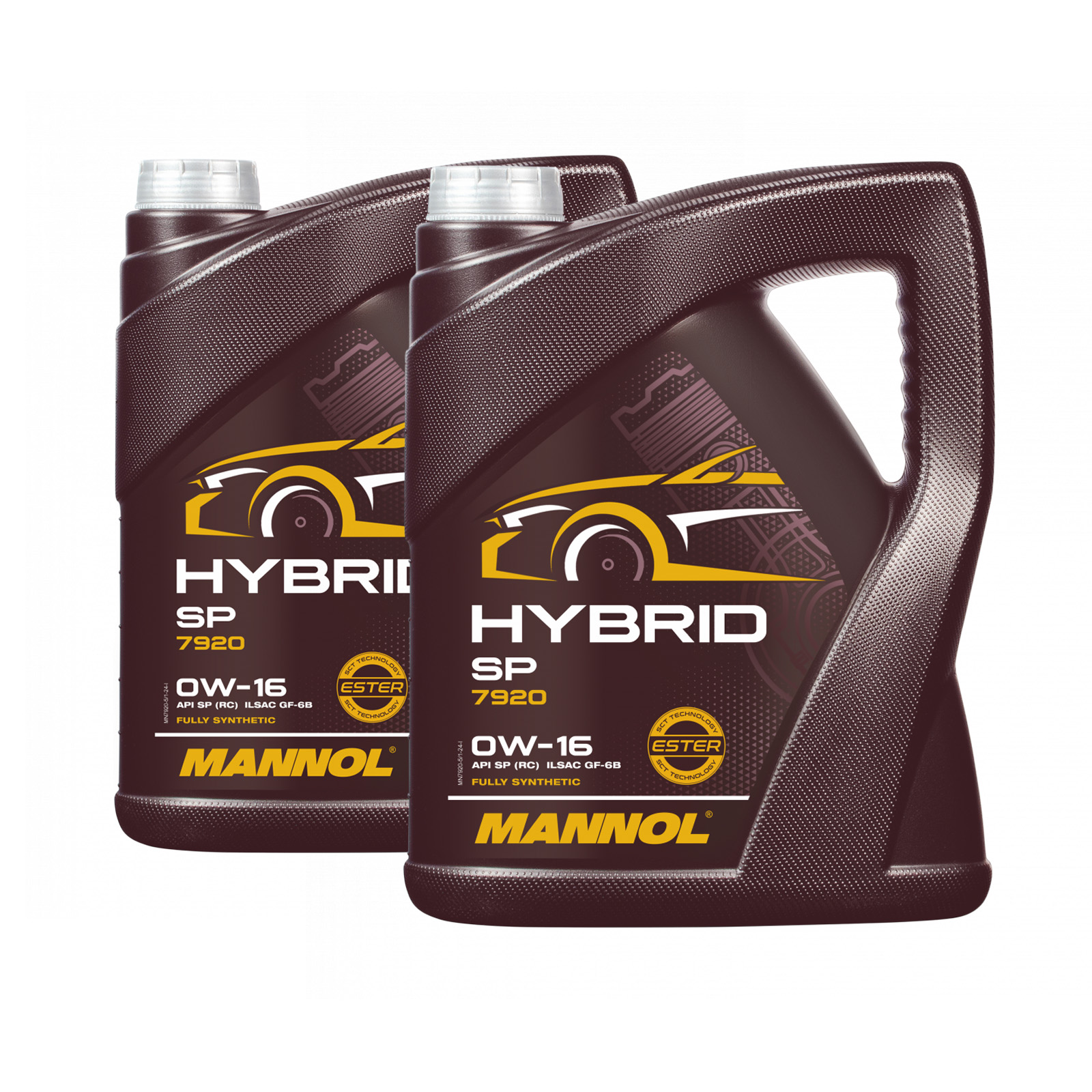 10 Liter (2x5) MANNOL Motoröl Hybrid SP 0W-16 7920 API SP (RC) ILSAC GF-6B