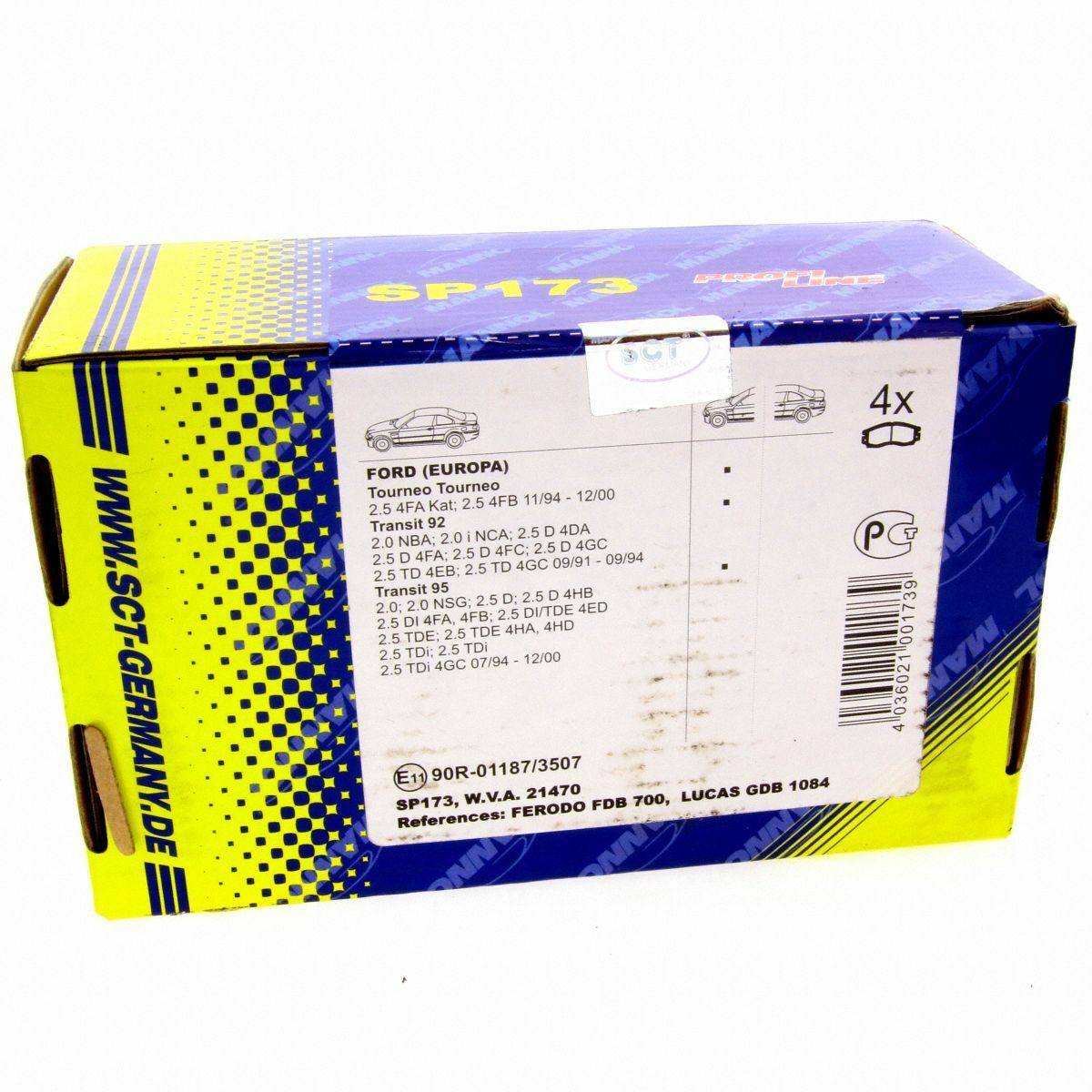 SCT Bremsbeläge SP 173 PR Bremsklötze Bremsbelagsatz vorne Ford