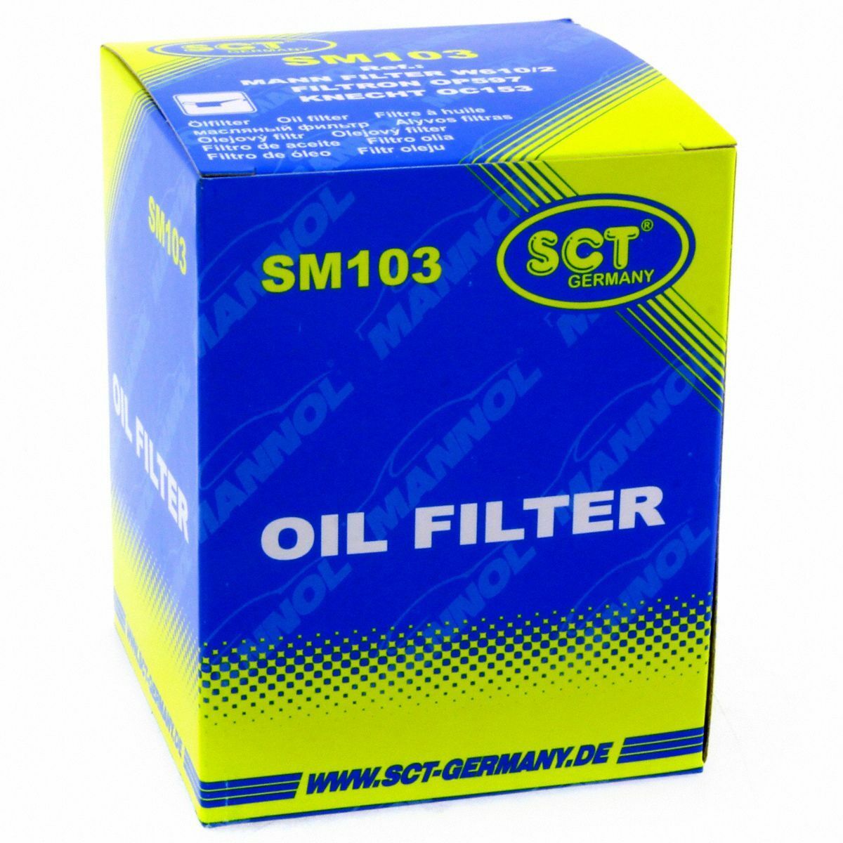 SCT Ölfilter SM103 Filter Motorfilter Servicefilter Anschraubfilter passend für Ford USA Kia Mazda