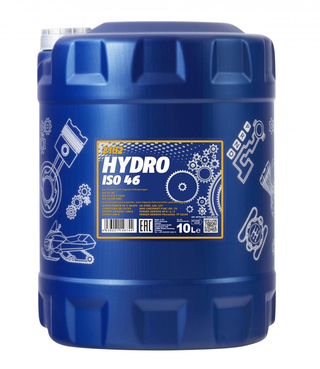 10 Liter (1x10) MANNOL MN2102 HYDRO ISO HLP 46 Hydrauliköl DIN 51524 VDMA 24318