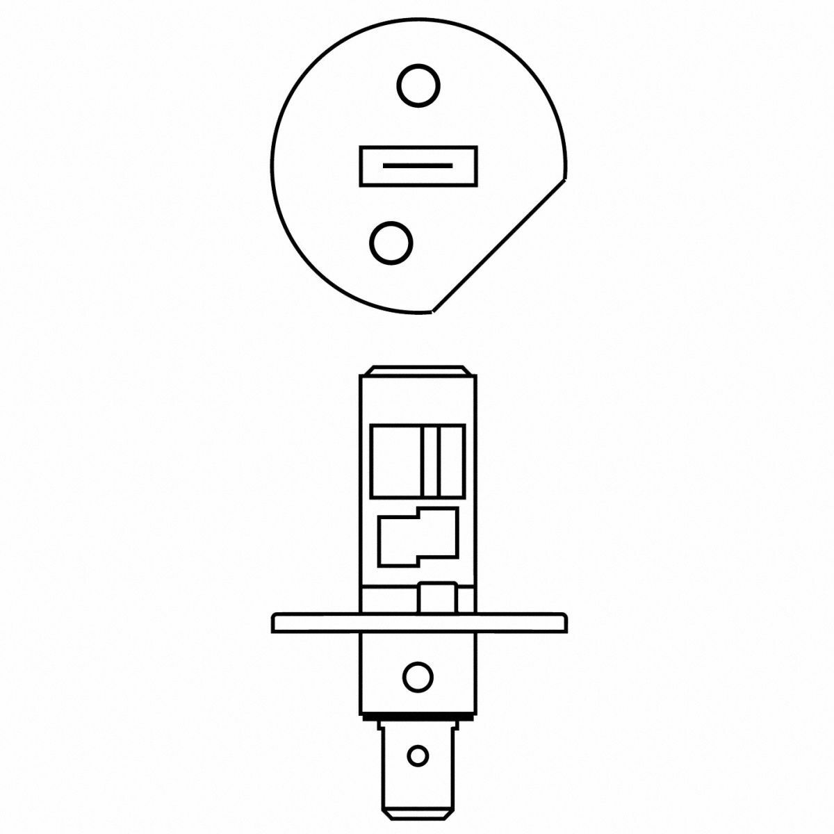 H1 OSRAM Original Line OEM 64150 Halogenlampe Autolampe Single Box 1 Stück