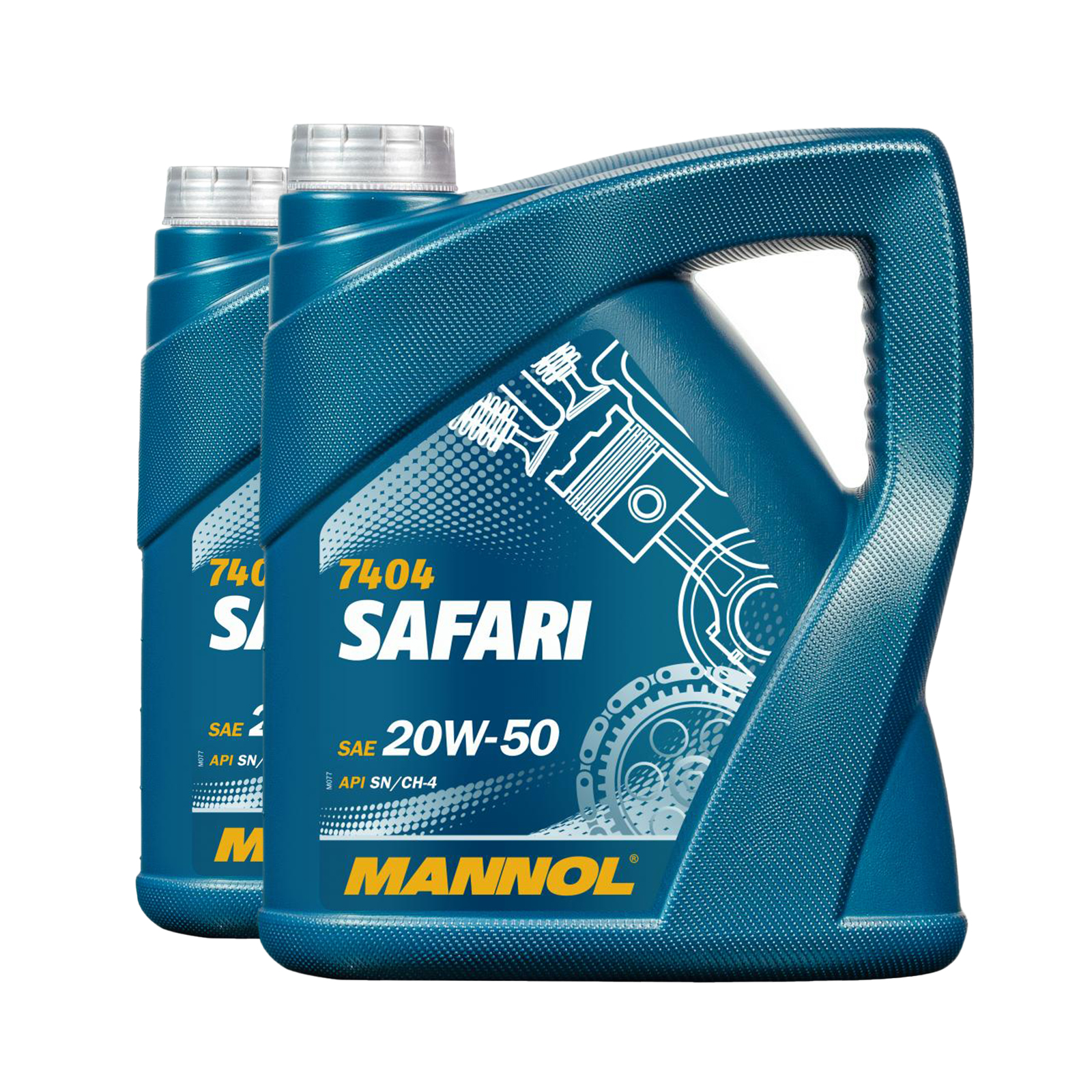 8 Liter (2x4) MANNOL Safari 20W-50 API SN CH-4 Motoröl 20W50 4036021406152