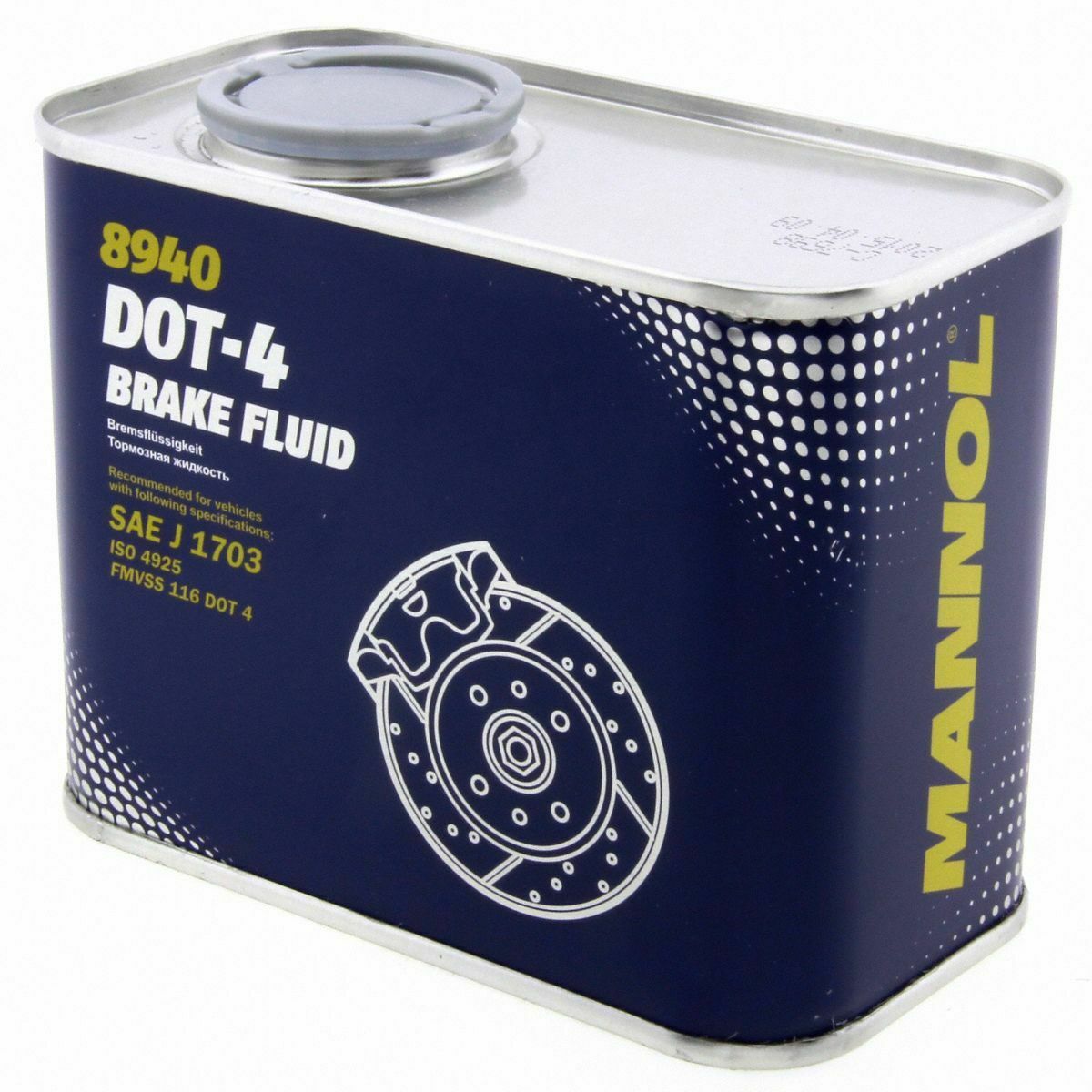 3x 0,5 Liter 8940 MANNOL Bremsflüssigkeit Brake Fluid DOT-4 Bremse