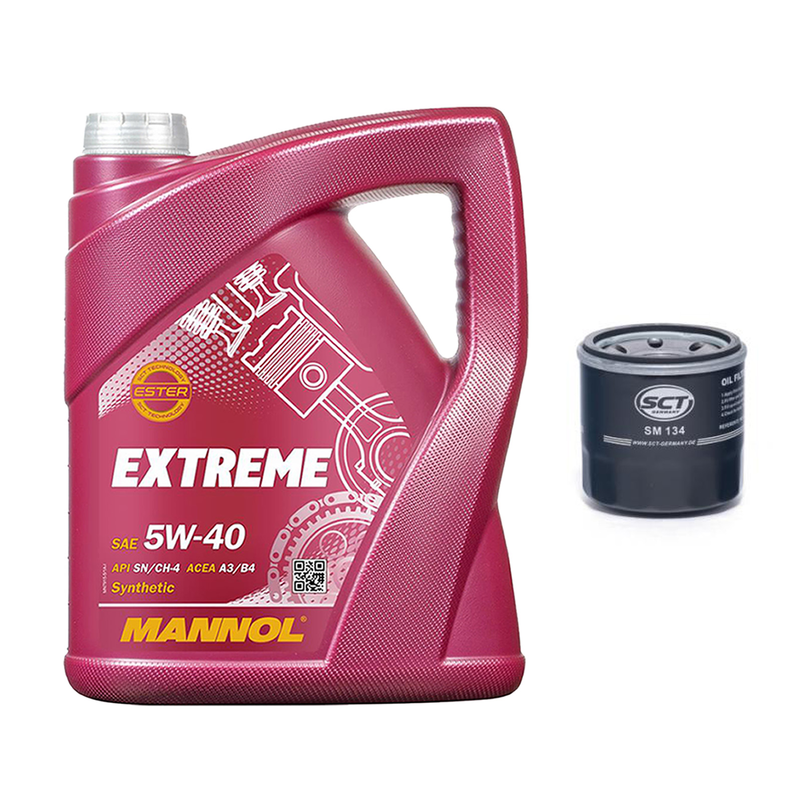 Inspektionskit MANNOL Extreme 5W-40 für Smart Fortwo Coupe 1.0 Turbo Cabrio