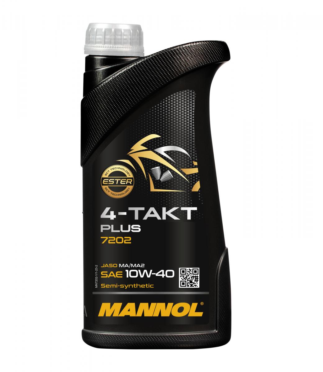 10 Liter (10x1) MANNOL 4-Takt Plus 10W-40 7202 API SL Motoröl Motorradöl 