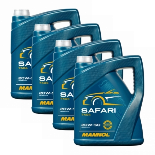 20 Liter (4x5) MANNOL Safari 20W-50 API SN CH-4 Motoröl 20W50 4036021506159