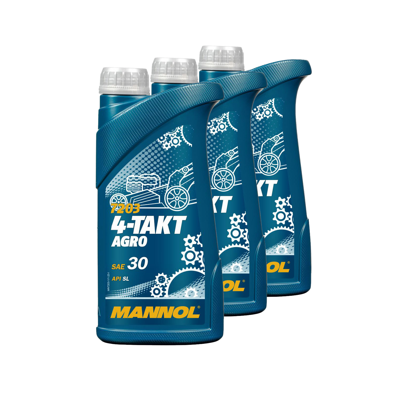 3 Liter (3x1) MANNOL 4-Takt Agro 7203 SAE 30 API SL Motoröl für Gartengeräte 3 Liter (3x1) MANNOL 4-Takt Agro 7203 SAE 30 API SL Motoröl für Gartengeräte