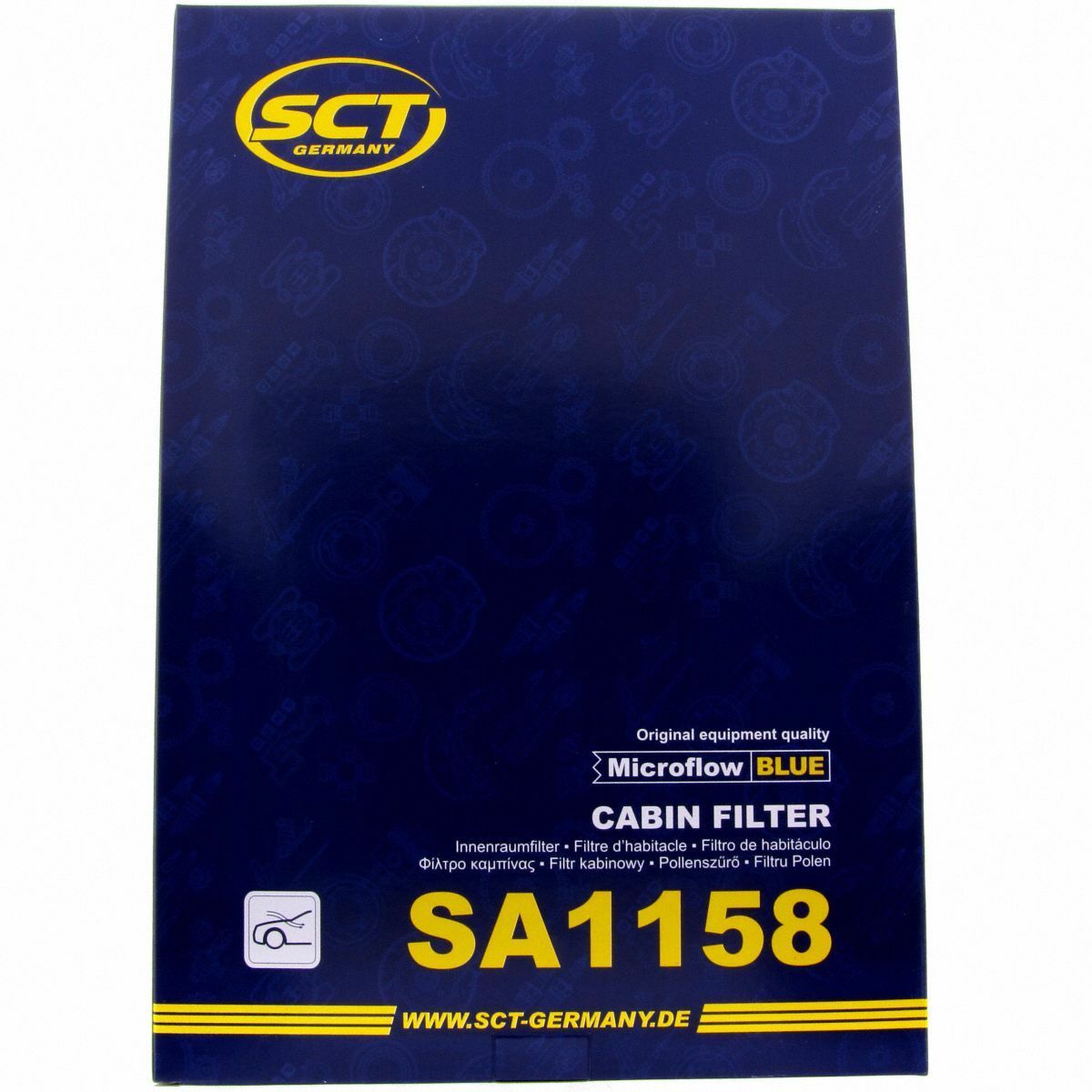 SCT Innenraumfilter Luftfilter SA 1158 Pollenfilter Luft Filter passend für Mercedes-Benz