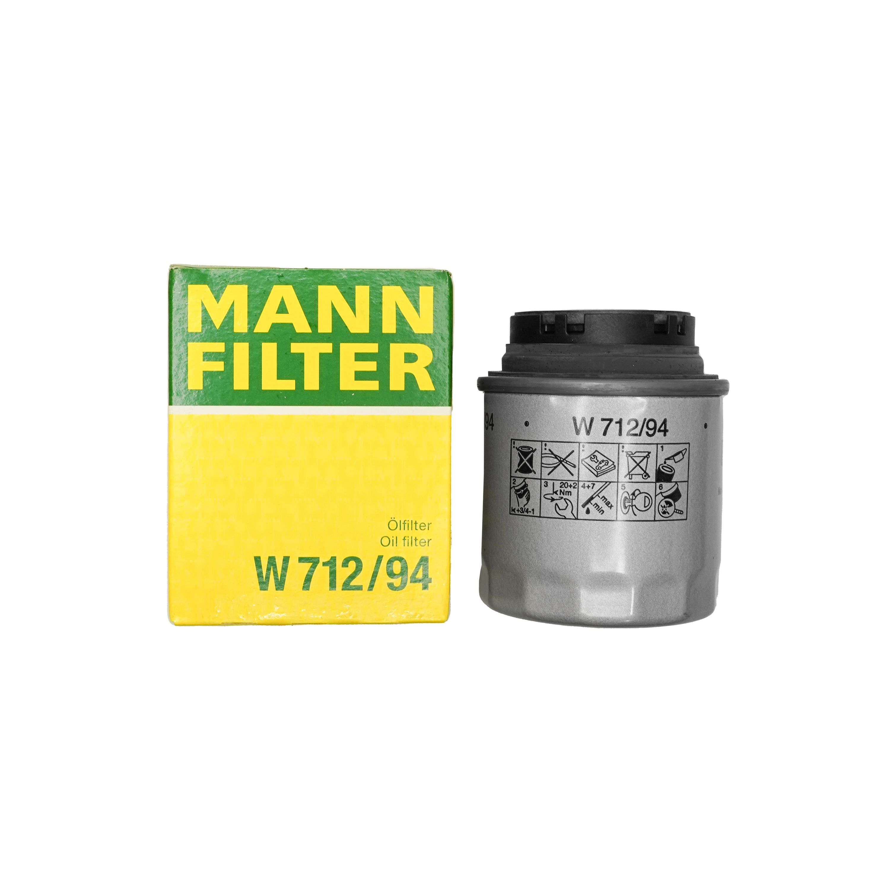 MANN Ölfilter W 712/94 Filter Audi A1 Skoda Fabia II 