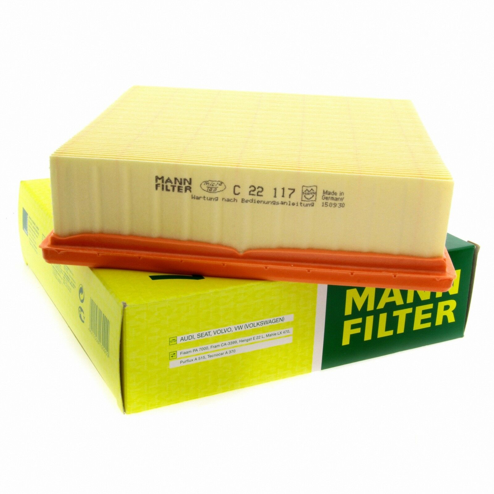 MANN Luftfilter C22117 Filter passend für Audi Jaguar Lada Porsche Seat Trabant Volvo VW
