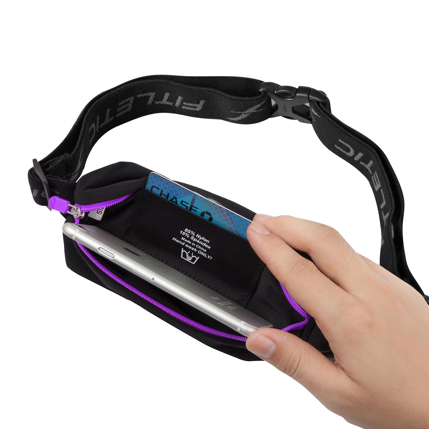Fitletic Mini Sport Belt Plus – Laufgürtel Fürs Handy, Wasserfest, Mit Reflektor, Verstellbar Von 62–140 Cm