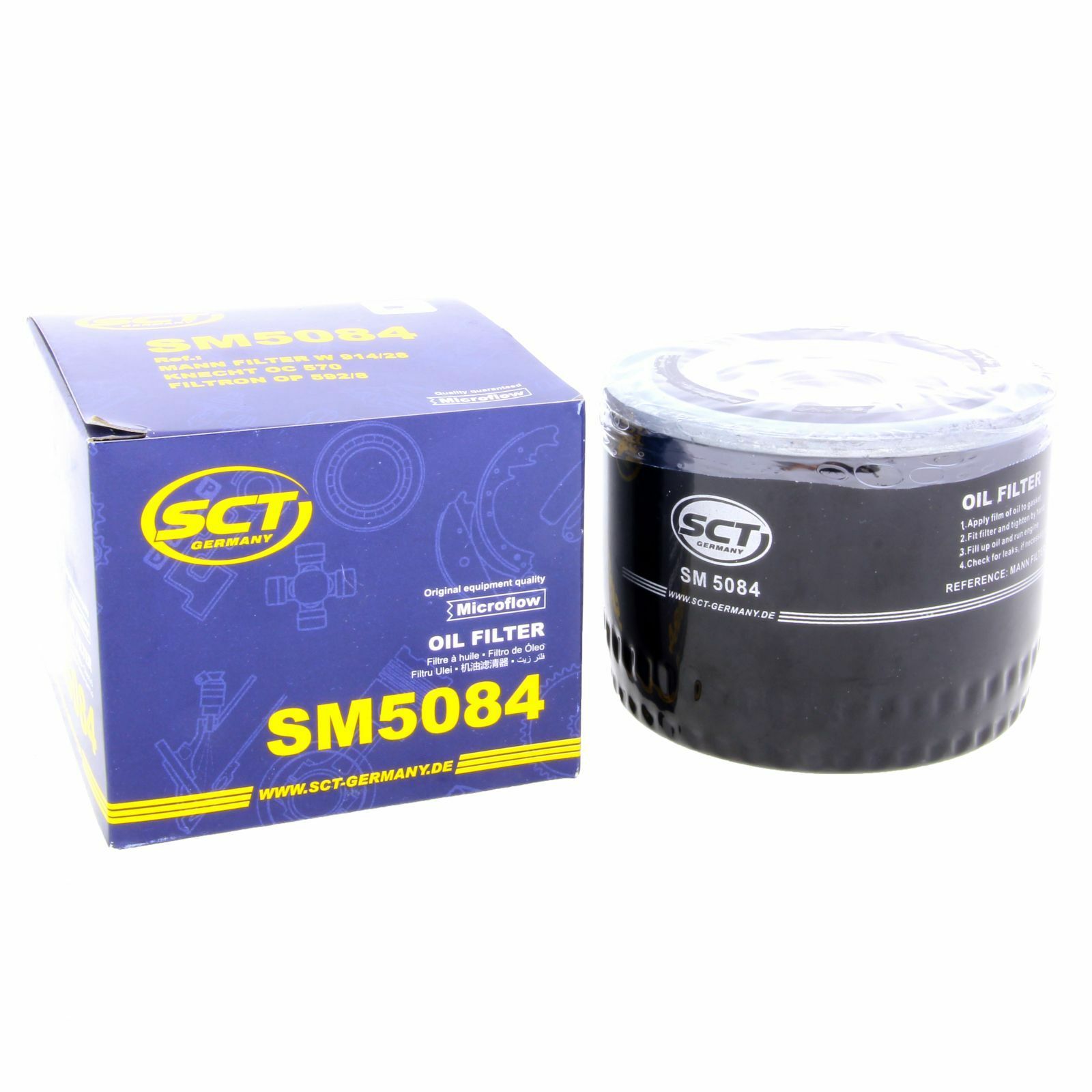 SCT Ölfilter SM5084 Filter Motorfilter Servicefilter Anschraubfilter Iveco passend für Fiat