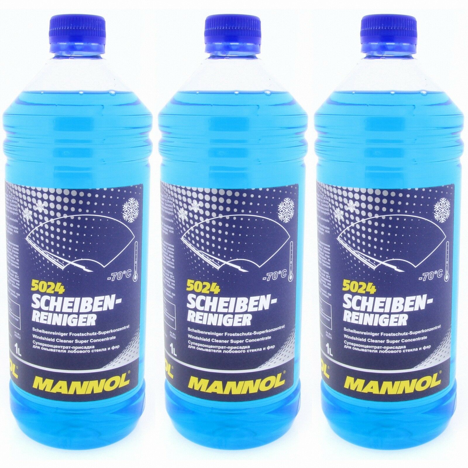 3L (3x1) MANNOL 5024 Scheiben-Reiniger -70C Glasreiniger Winter Reiniger